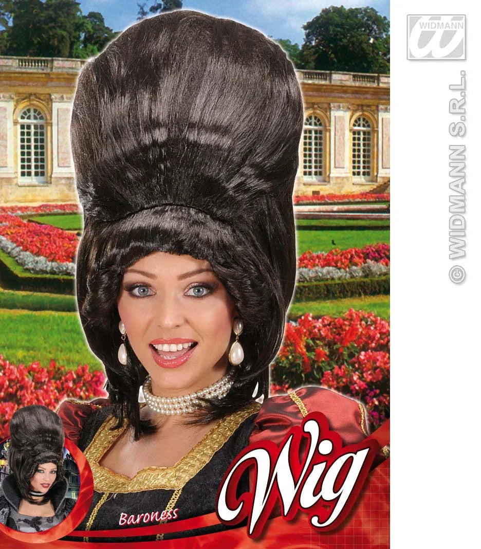 Peluca de Época Morena con Recogido COMPLEMENTOS Widmann