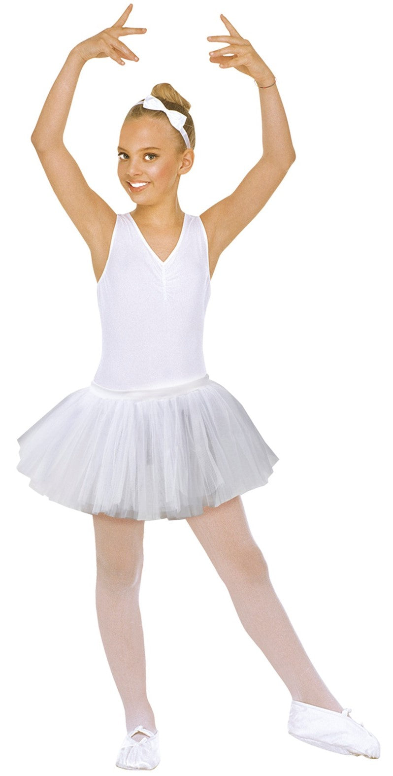 Tutú Bailarina de Ballet Blanco para Niña COMPLEMENTOS Widmann