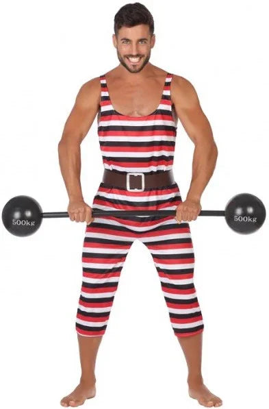 Disfraz de Forzudo con Peto para Hombre Adultos Atosa