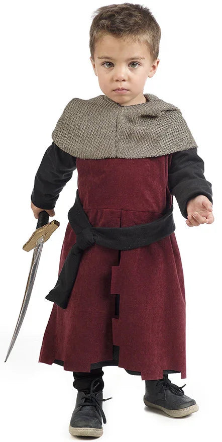 Disfraz de Caballero Medieval Granate para Bebé Caballeros y Cruzados Medievales Limit Sport