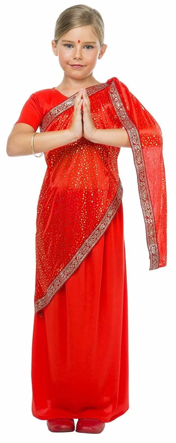 Disfraz de Hindú Bollywood para Niña Hindús Kimokawaii