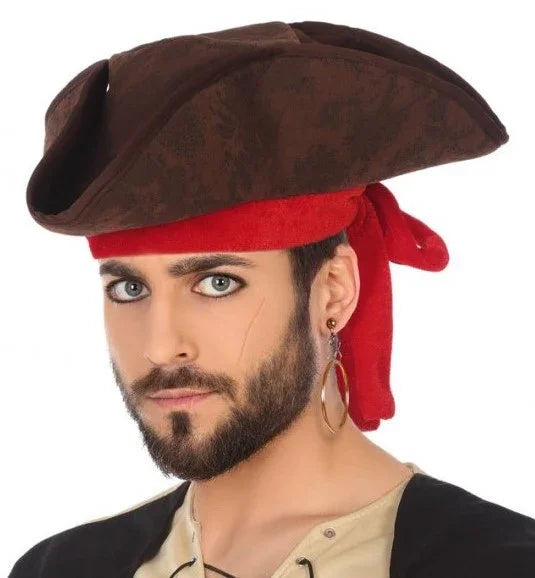 Sombrero Pirata Marrón Complementos Piratas Atosa