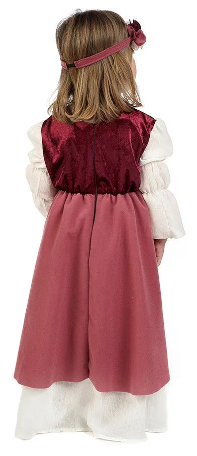 Disfraz de Clarisa Medieval Rosa para Bebé Princesas y Damas Medievales Limit Sport