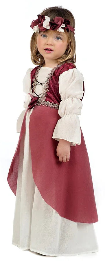 Disfraz de Clarisa Medieval Rosa para Bebé Princesas y Damas Medievales Limit Sport