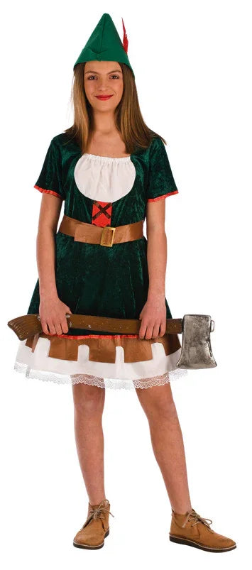 Disfraz de Robin Hood para Niña Robin Hood y Arqueros El Rey del Carnaval
