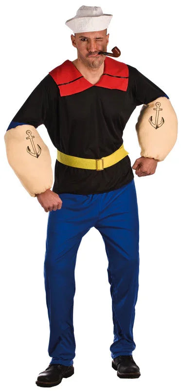 Disfraz de Popeye para Hombre Dibujos Animados y Cuentos El Rey del Carnaval
