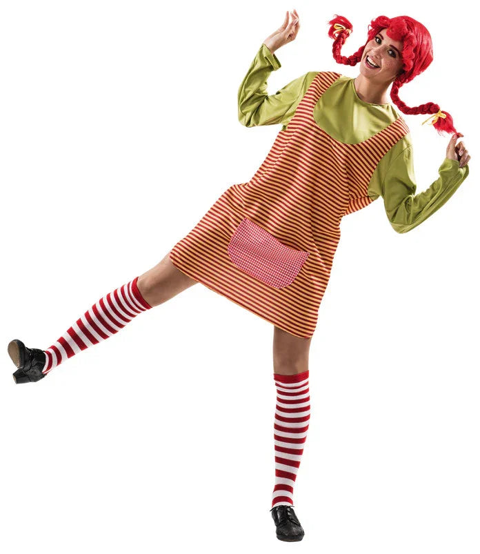 Disfraz de Chica Calzaslargas para Mujer Cuentos y Dibujos Animados El Rey del Carnaval