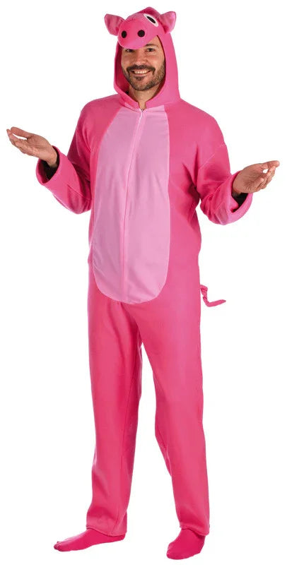 Disfraz de Cerdo Rosa para Adulto Cerdo El Rey del Carnaval