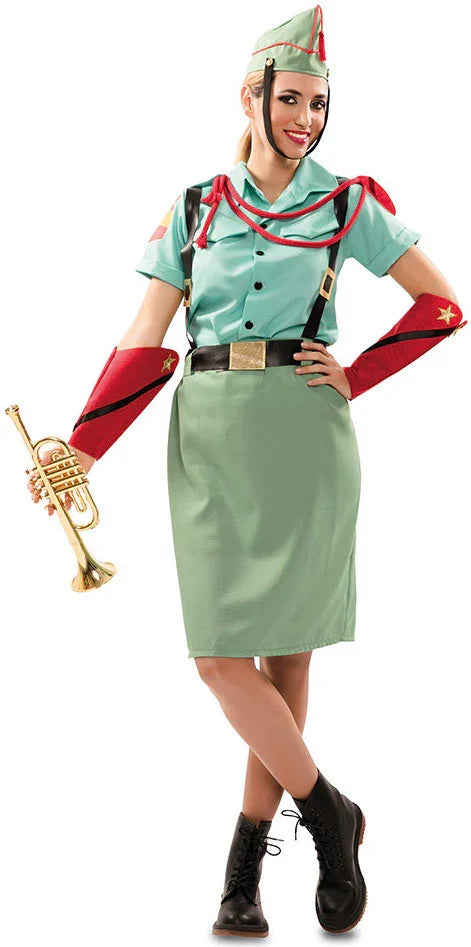 Disfraz de Legionaria Verde para Mujer Legionario EuroCarnavales