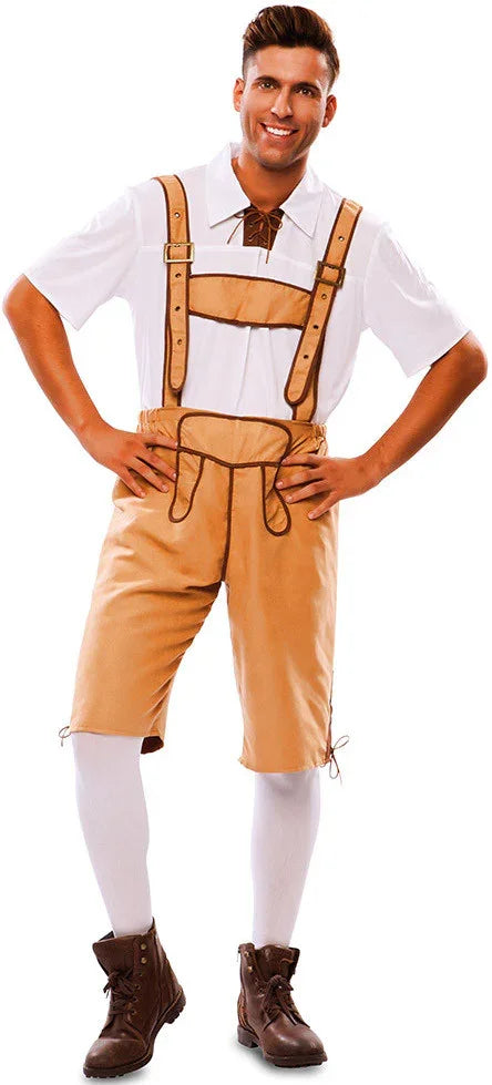 Disfraz de Tirolés Marrón para Hombre Oktoberfest EuroCarnavales