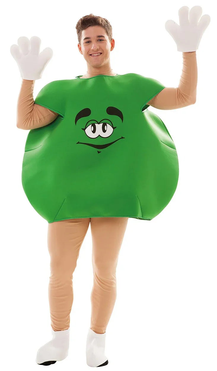 Disfraz de Caramelo M&M's Verde para Adulto Disfraces Originales EuroCarnavales