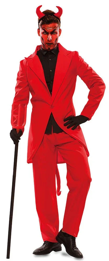 Disfraz de Diablo Elegante con Traje para Hombre Demonios EuroCarnavales