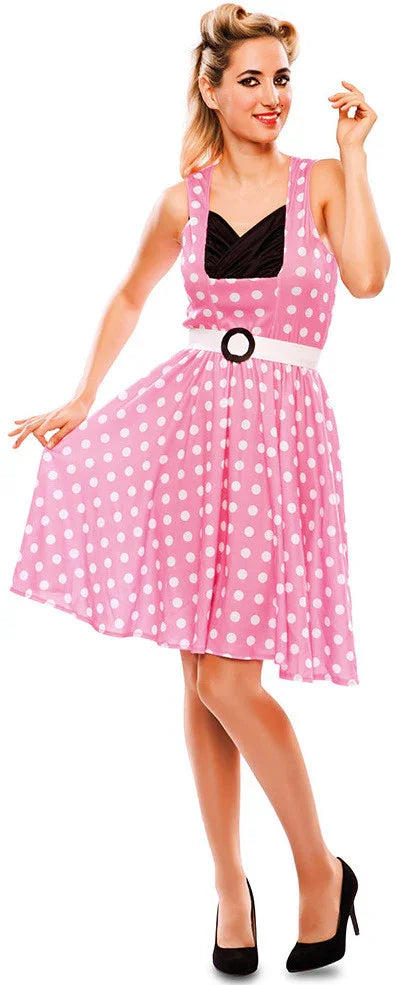 Disfraz Rosa Años 50 para Mujer Grease - Años 40 y 50 EuroCarnavales