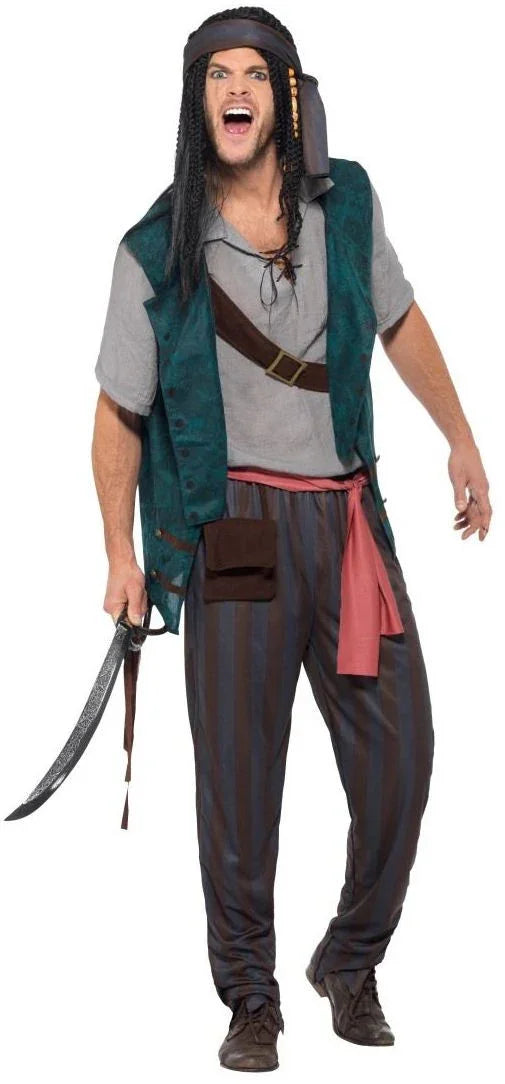 Disfraz de Pirata Salvaje para Hombre Pirata Smiffys