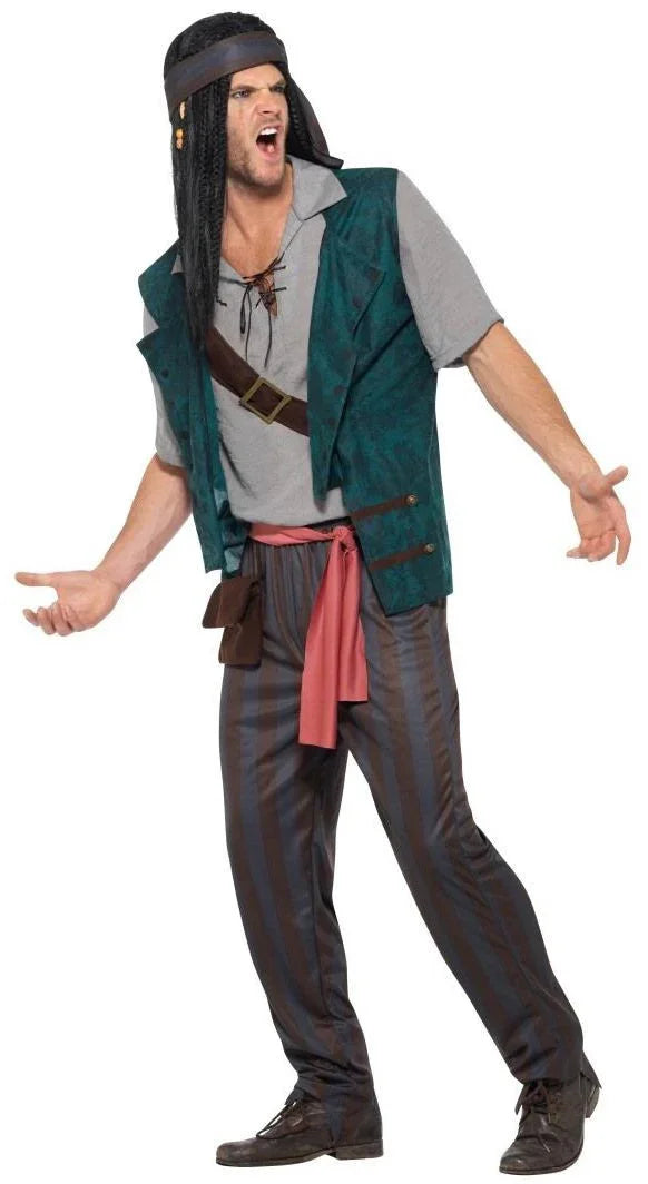 Disfraz de Pirata Salvaje para Hombre Pirata Smiffys
