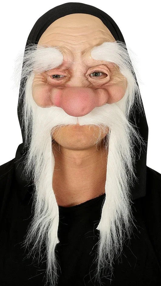 Máscara de Enanito de Látex con Pelo y Capucha Blancanieves Guirca