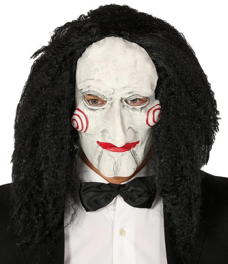 Máscara de SAW con Pelo en Látex Cine y TV Guirca