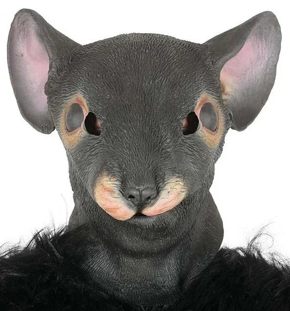 Máscara de Rata Gris de Látex Ratón y Ratita Guirca