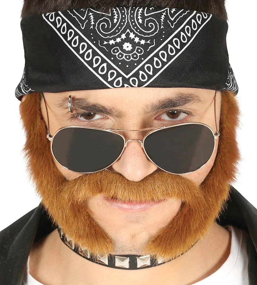 Bigote Castaño con Patillas Barbas y Bigotes Guirca