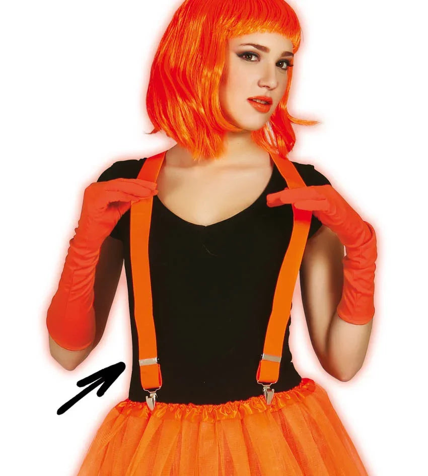 Tirantes Naranja Neón Complementos para Despedidas Guirca