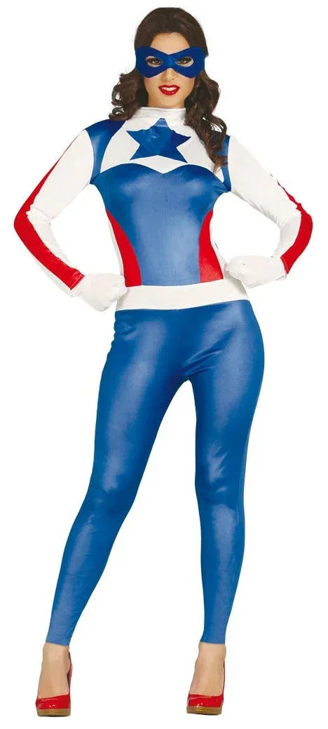 Disfraz de Capitán Estrella para Mujer Capitán América Guirca