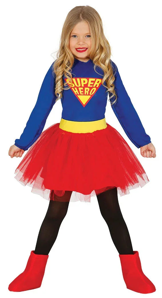 Disfraz de Super Niña con Tutú Infantil Superman y Supergirl Guirca