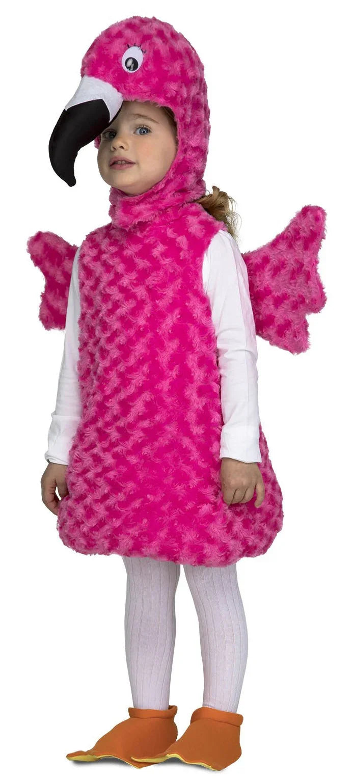 Disfraz de Flamenco Rosa de Peluche para Bebé Animales Infantiles Viving