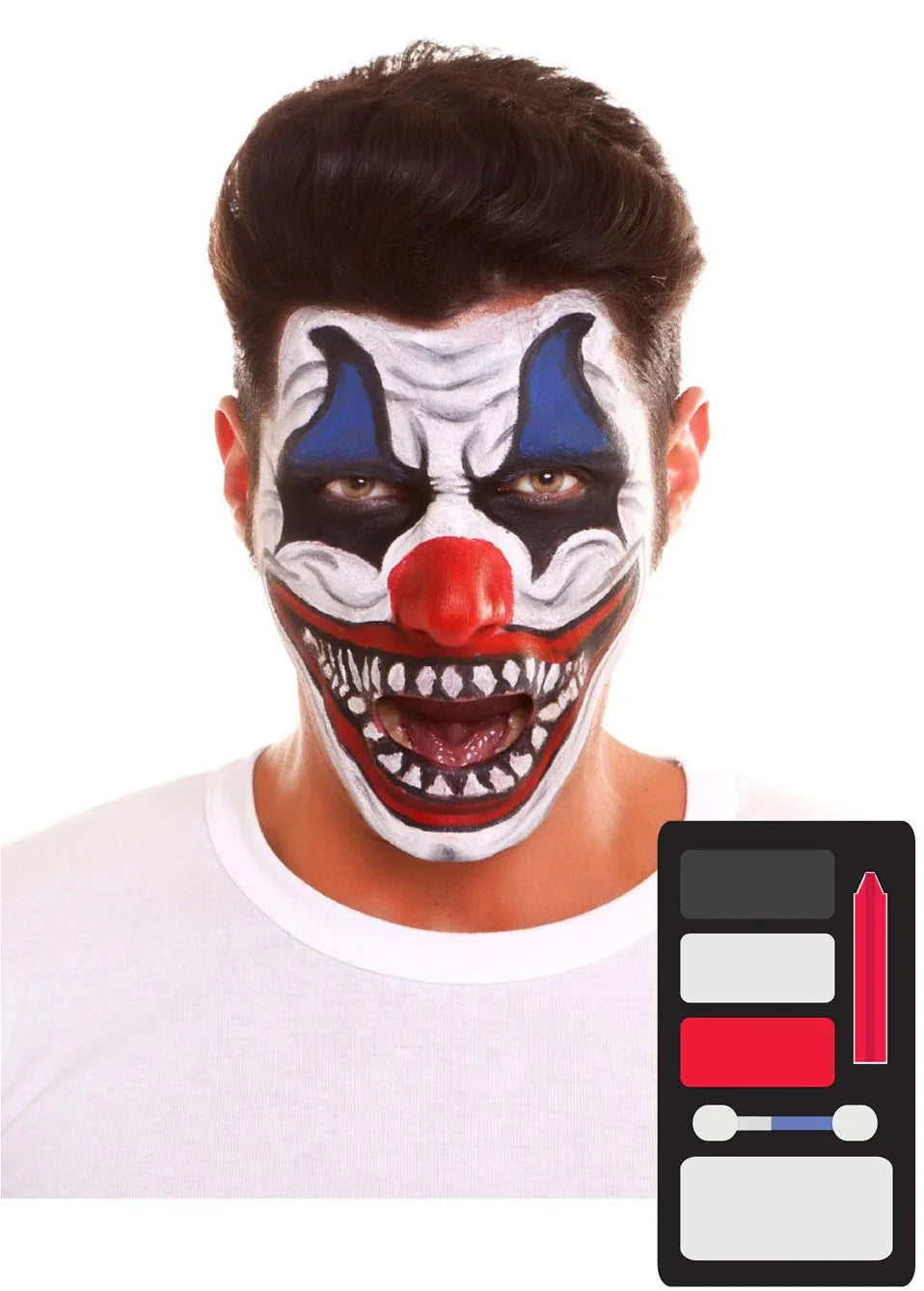Kit de Maquillaje de Payaso Asesino para Adulto Kits de Maquillaje Viving