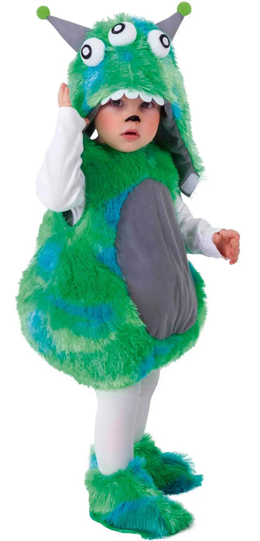 Disfraz de Alien de Peluche Verde para Bebé Extraterrestres Rubies