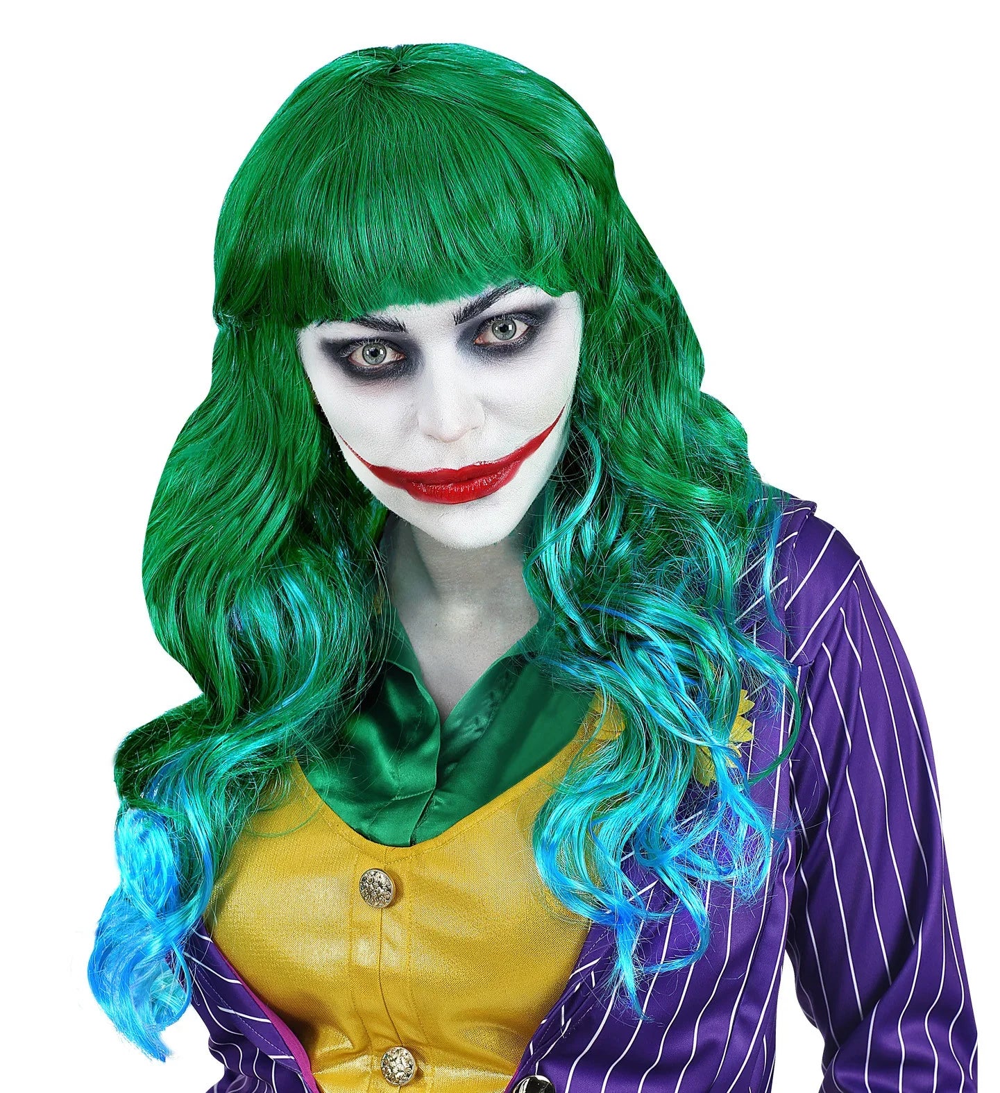 Peluca Verde Larga de Payasa Asesina Joker Widmann