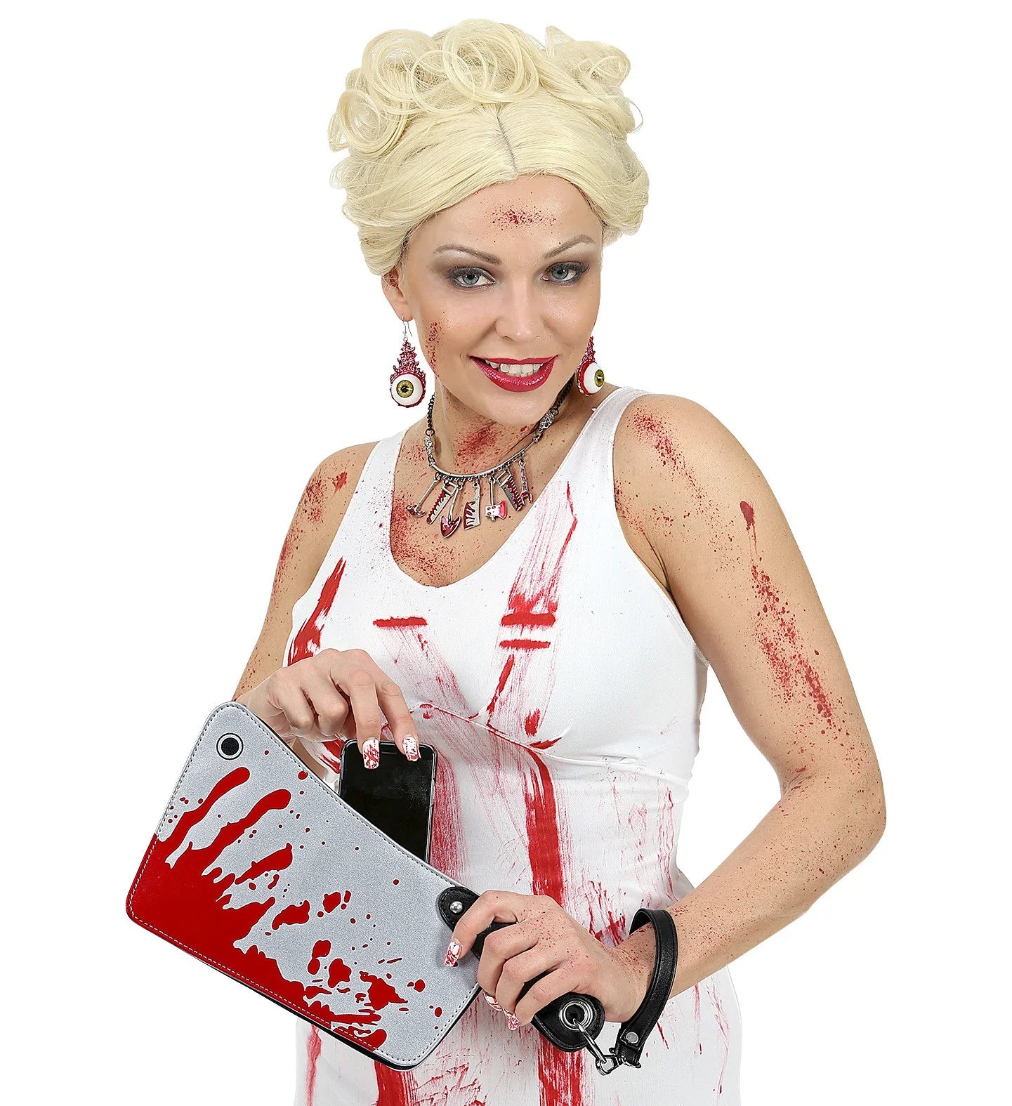 Bolso de Cuchillo Carnicero Ensangrentado Complementos Halloween Widmann