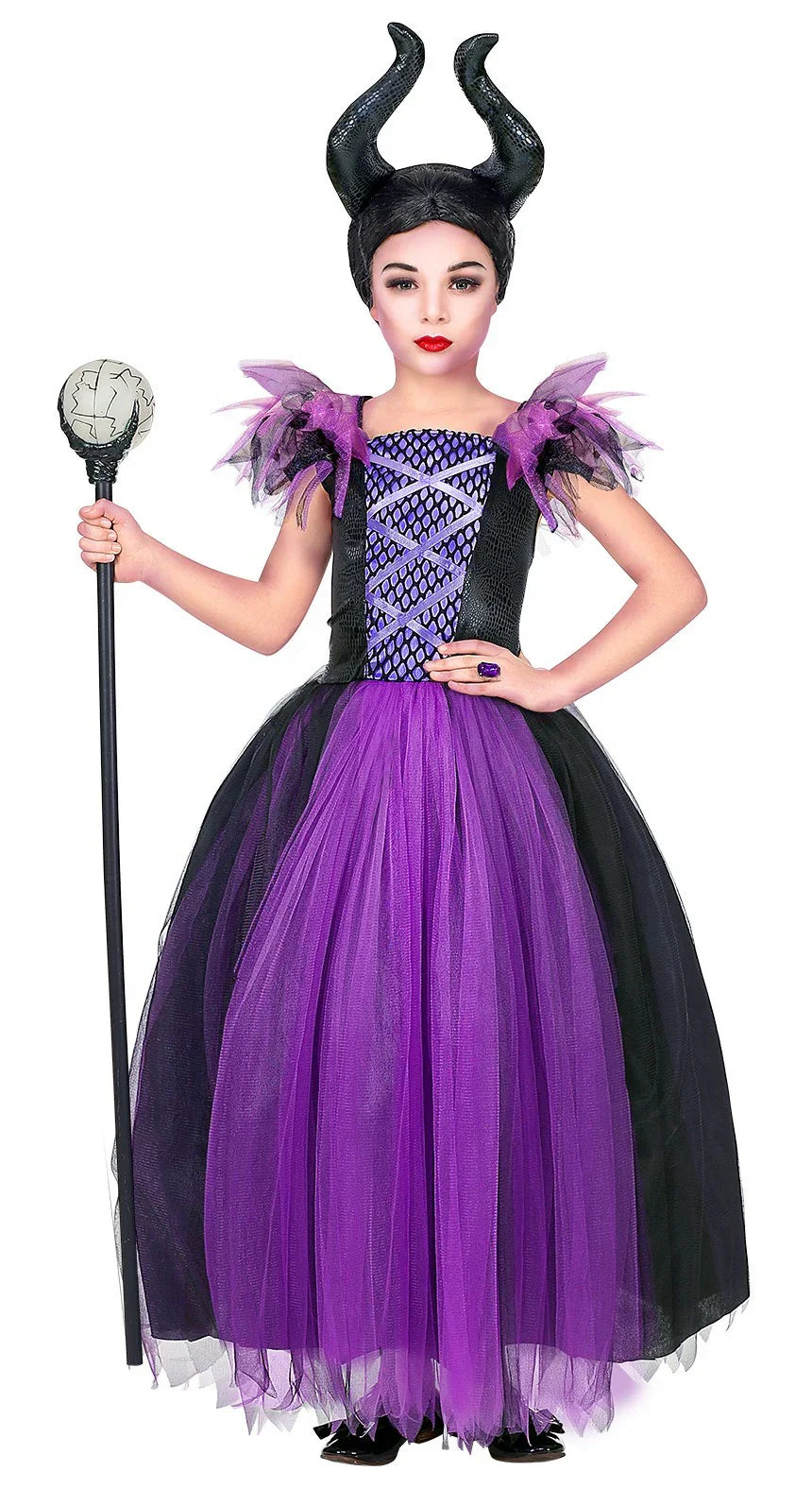 Disfraz de Bruja Maléfica para Niña Maléfica Widmann