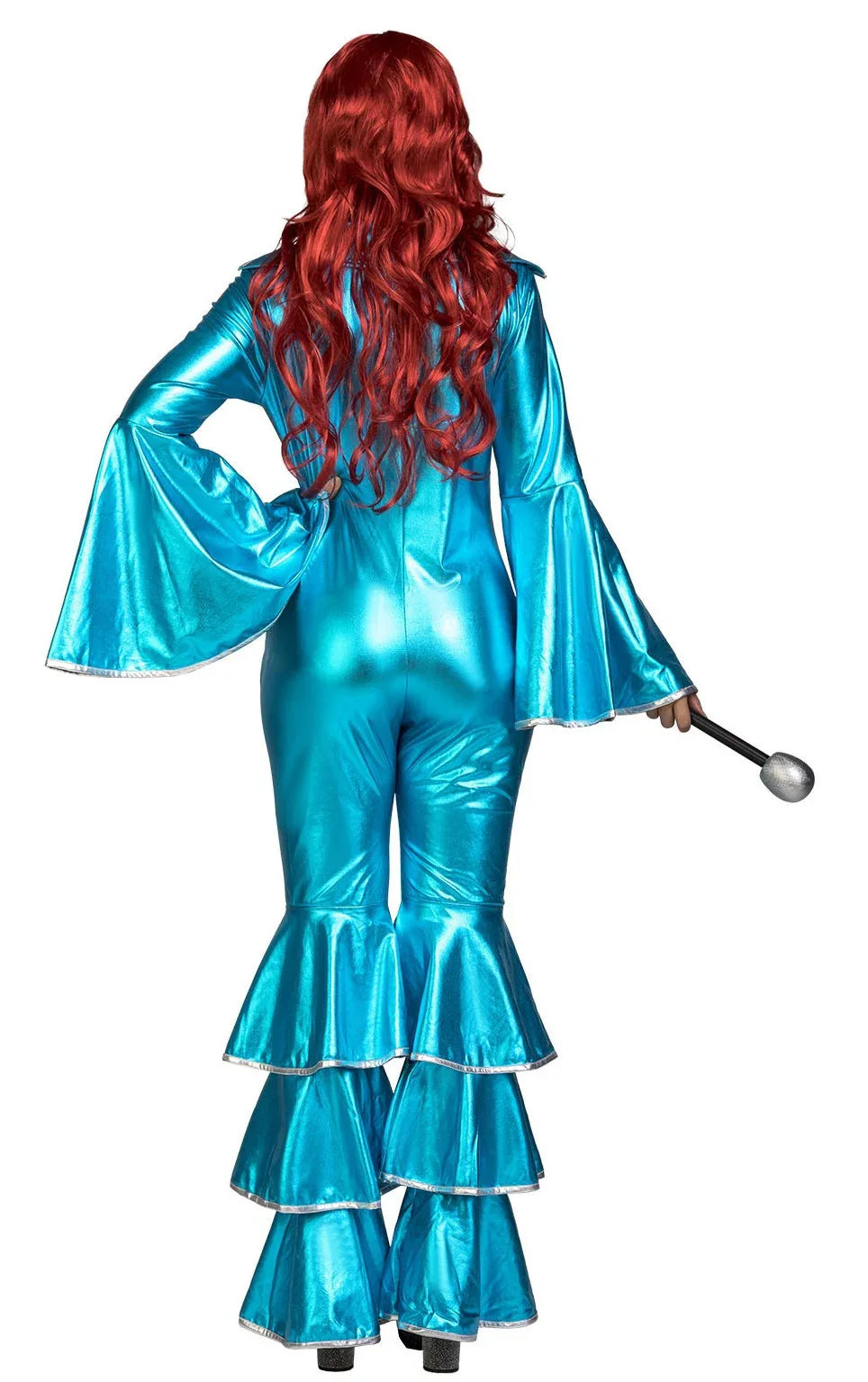 Disfraz Disco Azul Turquesa para Mujer Disco Viving