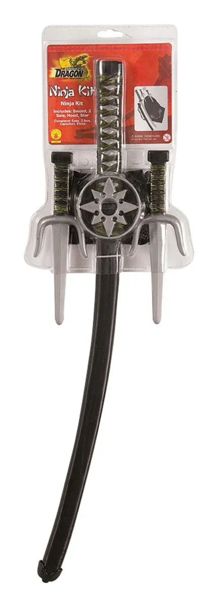 Kit de Accesorios Ninja con Armas y Capucha Ninjas Rubies