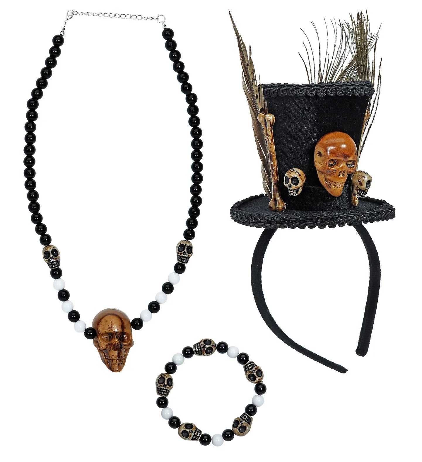 Set de Accesorios Vudú Hechicero Complementos Halloween Widmann