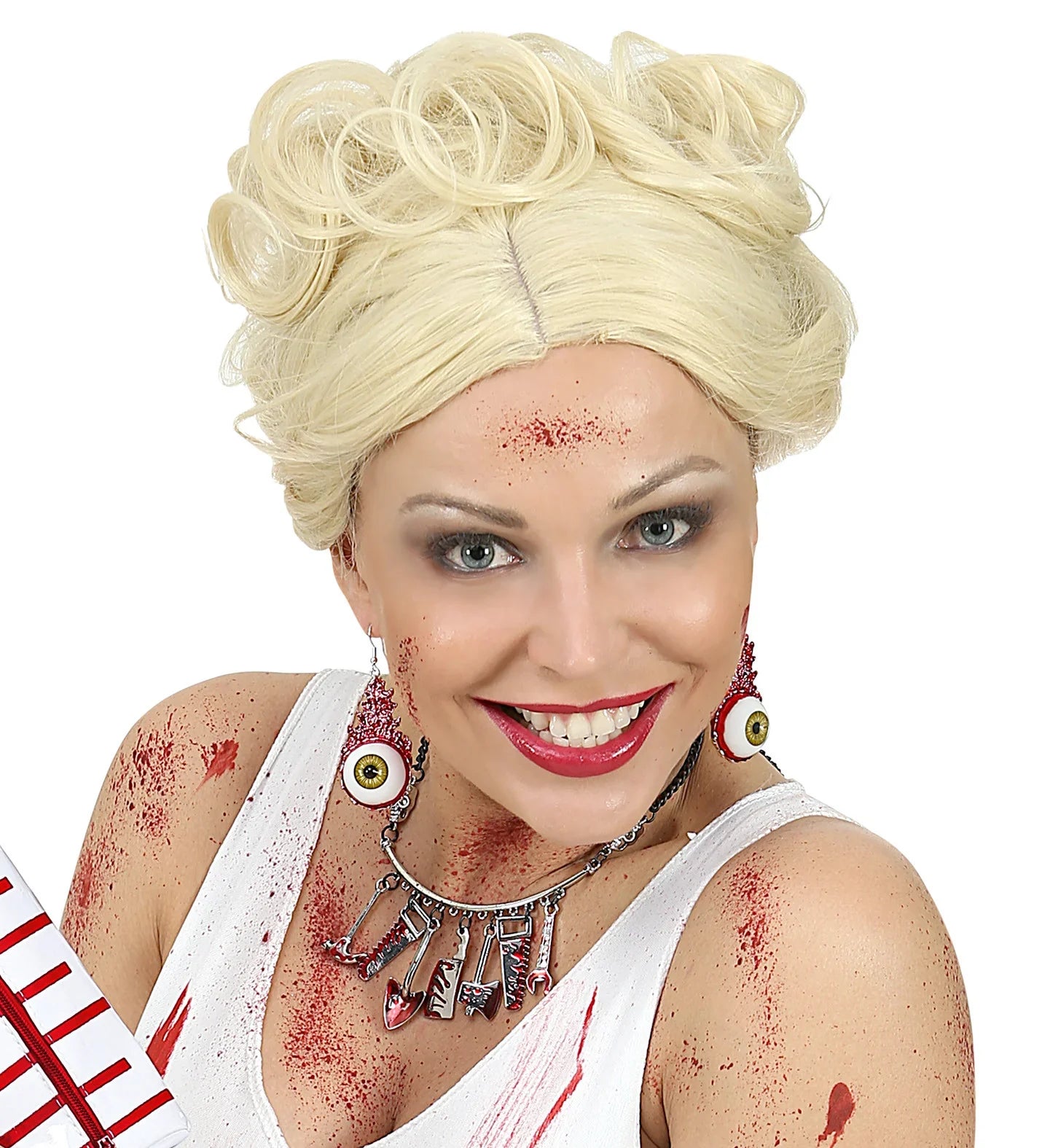 Pendientes de Ojos Sangrientos Accesorios Halloween Widmann