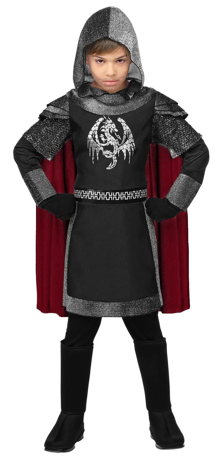 Disfraz de Caballero Medieval Oscuro Infantil Caballeros y Cruzados Medievales Widmann
