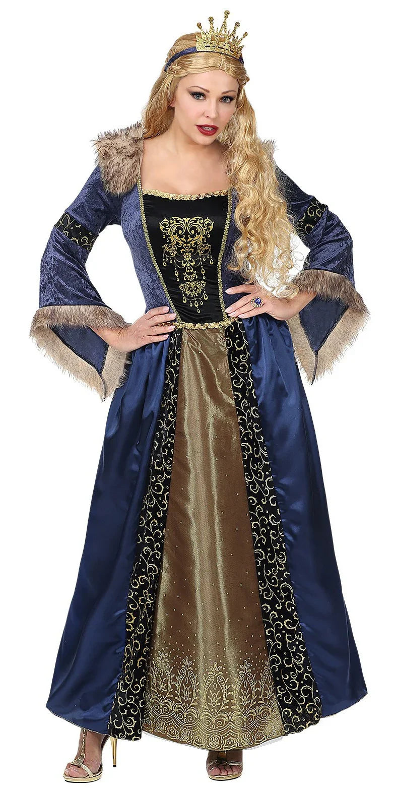 Disfraz de Reina Medieval Elegante para Mujer Reyes y Reinas Medievales Widmann