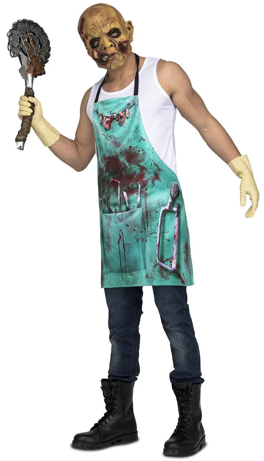 Delantal de Cirujano Asesino Accesorios Halloween Viving