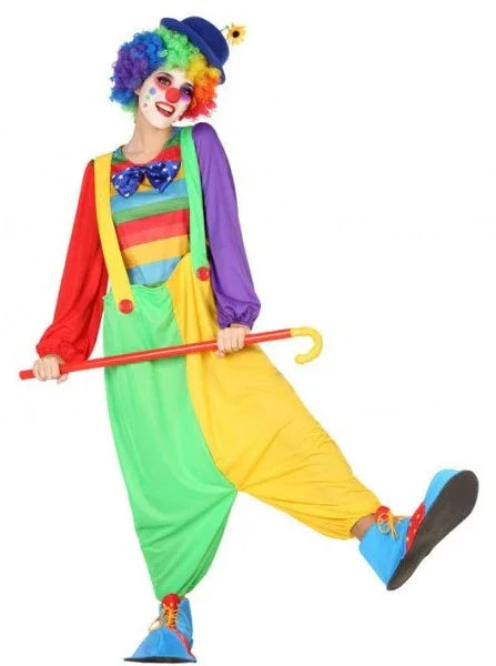 Disfraz de Payasa Multicolor para Mujer Payaso Atosa