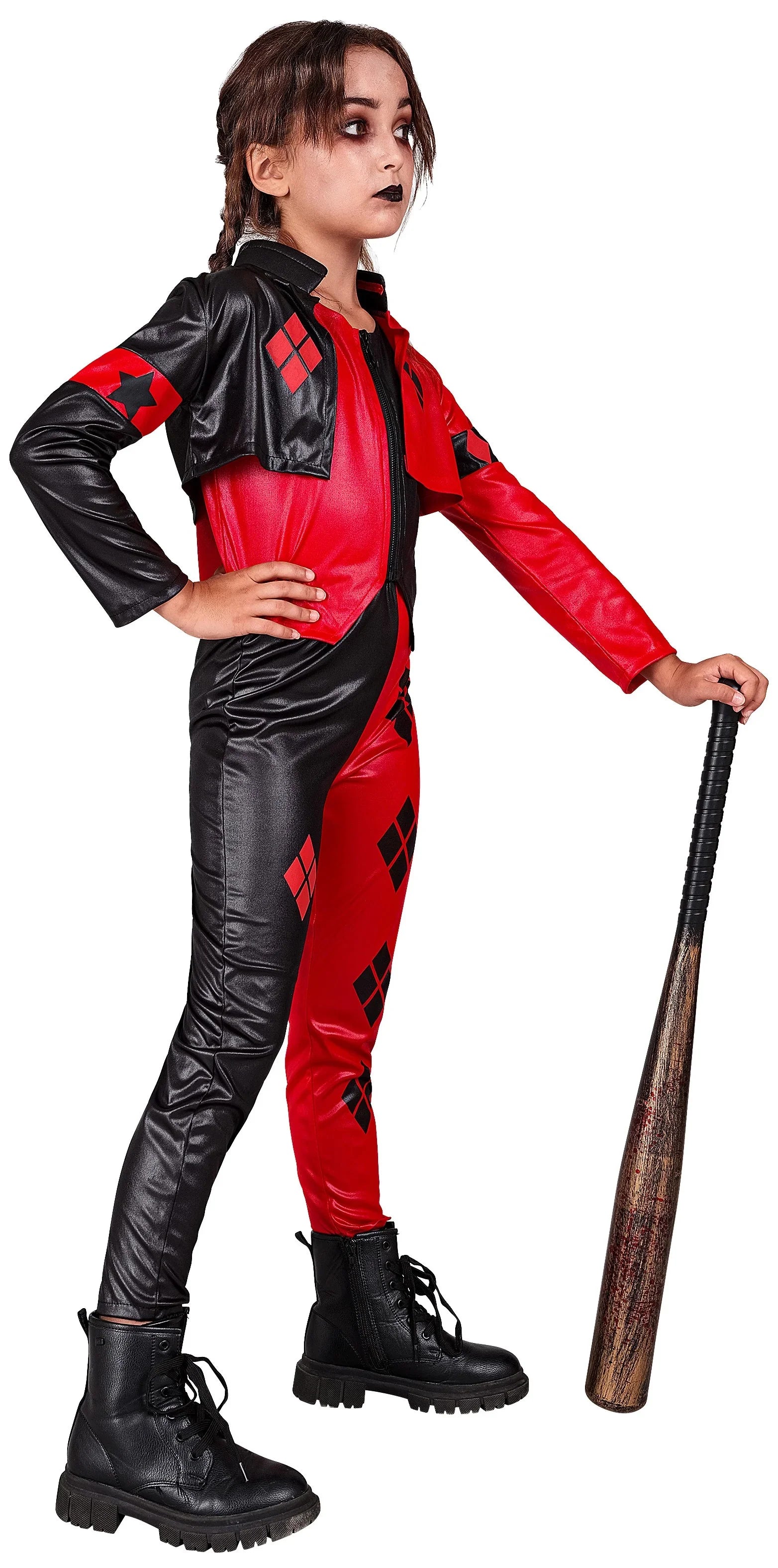 Disfraz de Harley Villana Malvada para Niña Harley Quinn Widmann