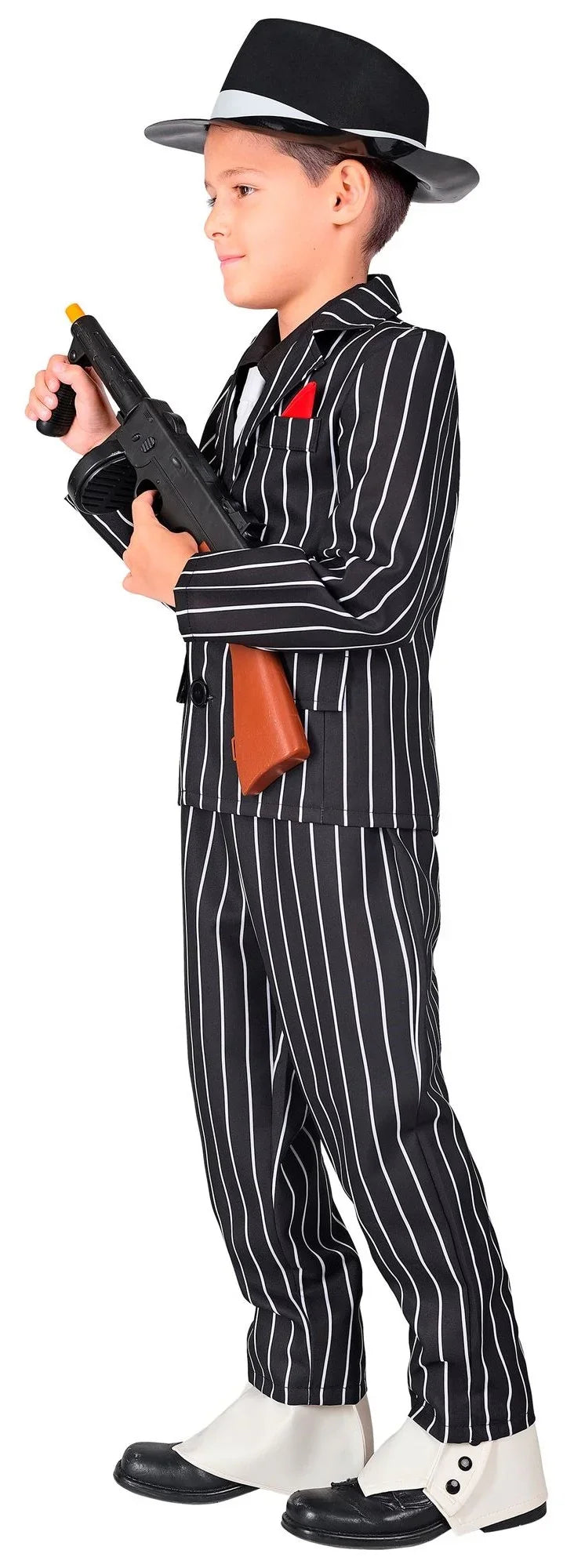 Disfraz de Gangster Negro para Niño Gánster y Mafioso Widmann