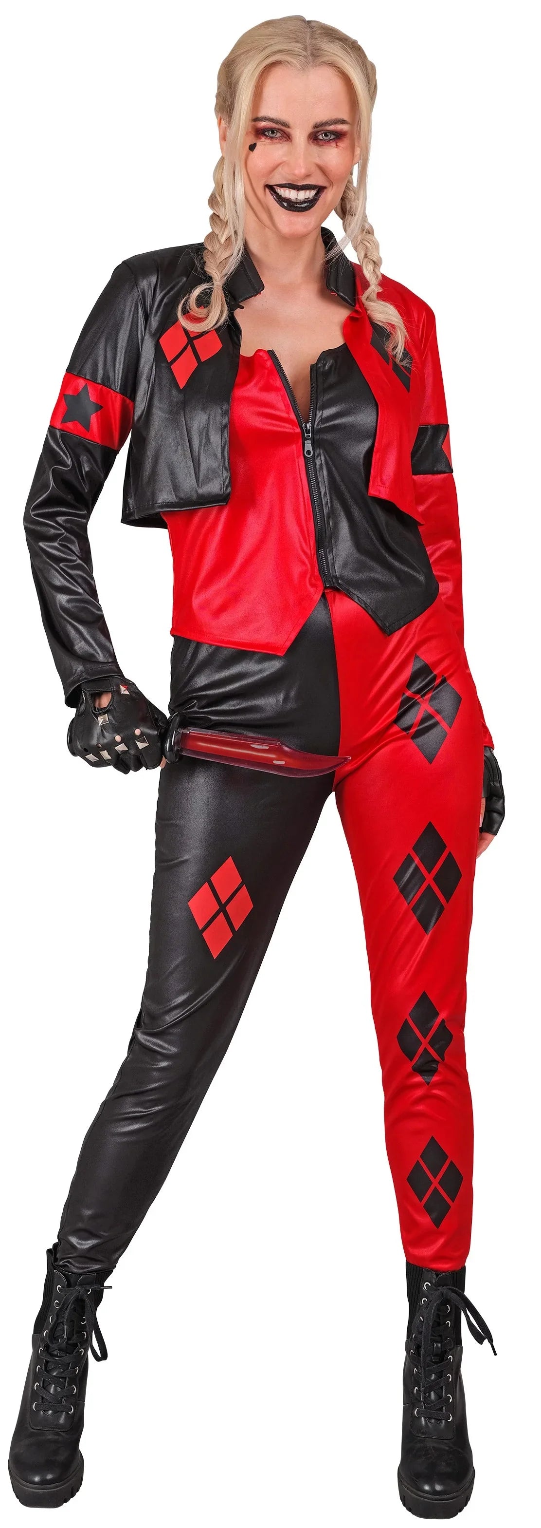 Disfraz de Harley Villana Malvada para Mujer Harley Quinn Widmann