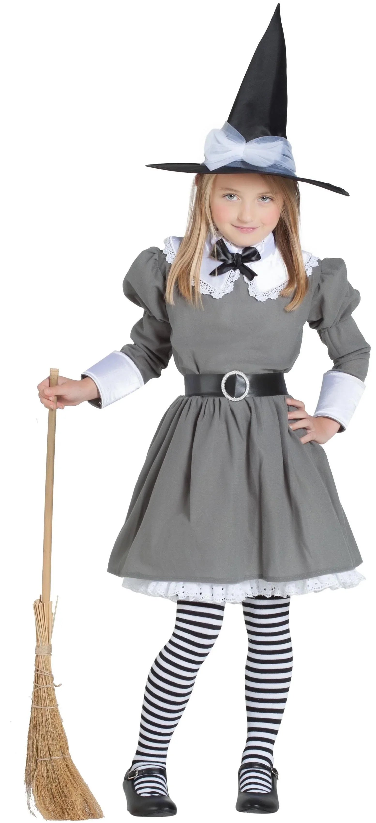 Disfraz de Bruja Gris para Niña Brujas Kimokawaii