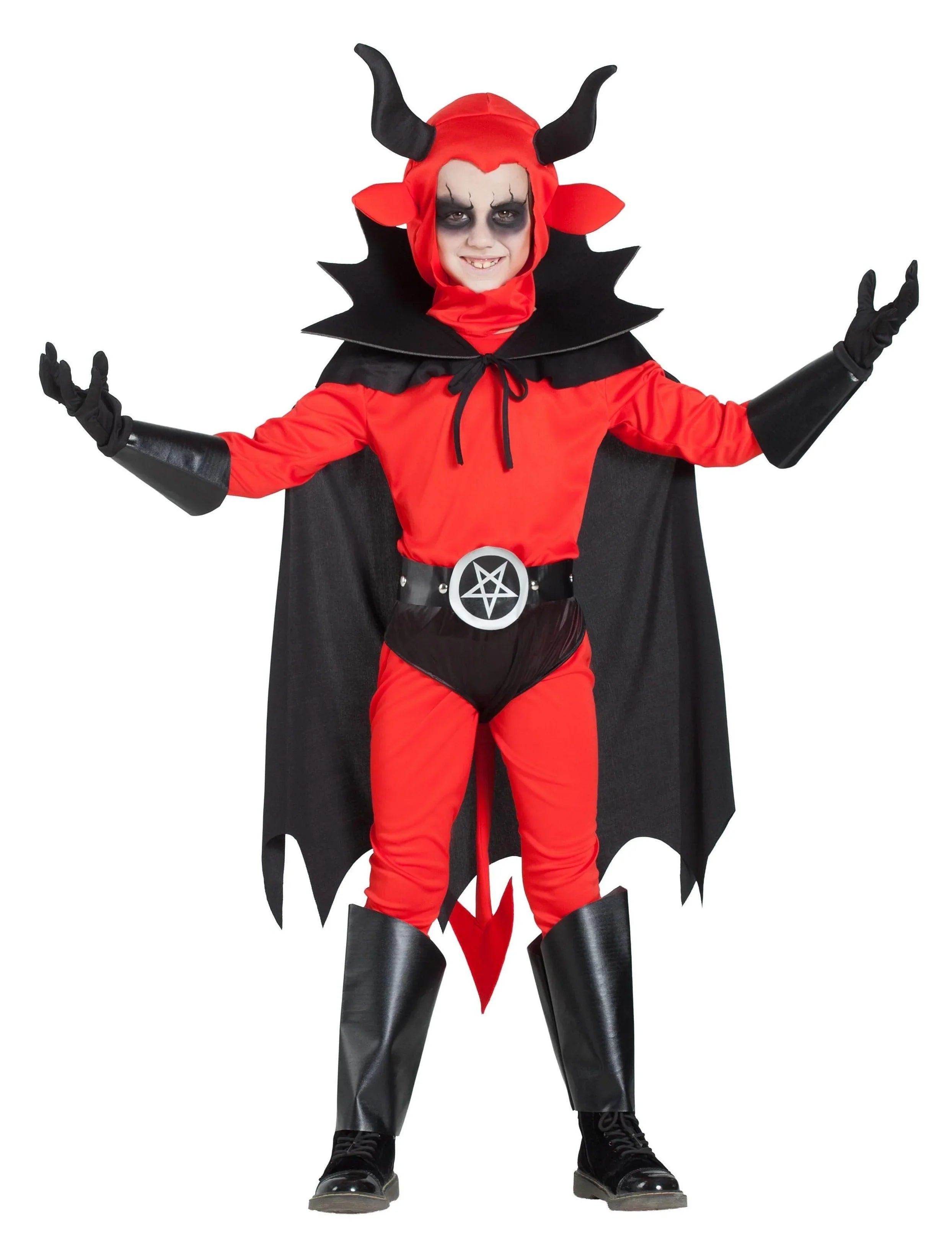 Disfraz de Rey Demonio con Capa Infantil Demonios Kimokawaii