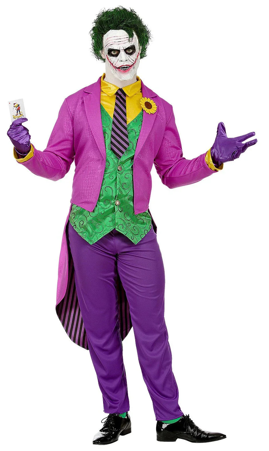 Disfraz de Joker Loco con Frac para Hombre Joker Widmann