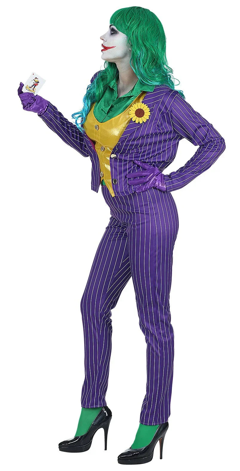 Disfraz de Joker Loca con Traje para Mujer Joker Widmann