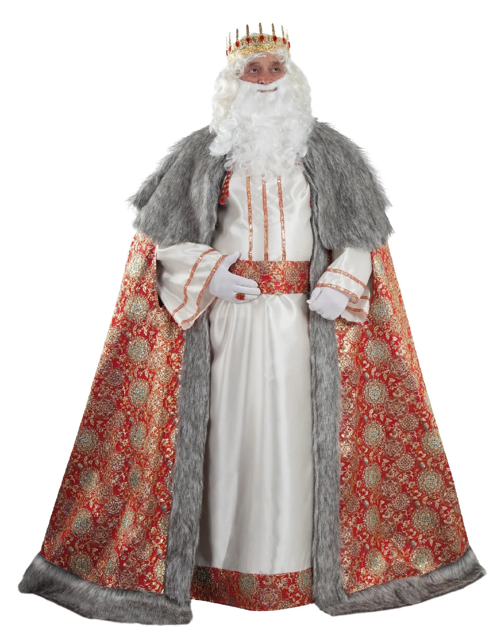 Disfraz de Rey Mago Melchor Elegante para Adulto Reyes Magos y Pajes Fycar