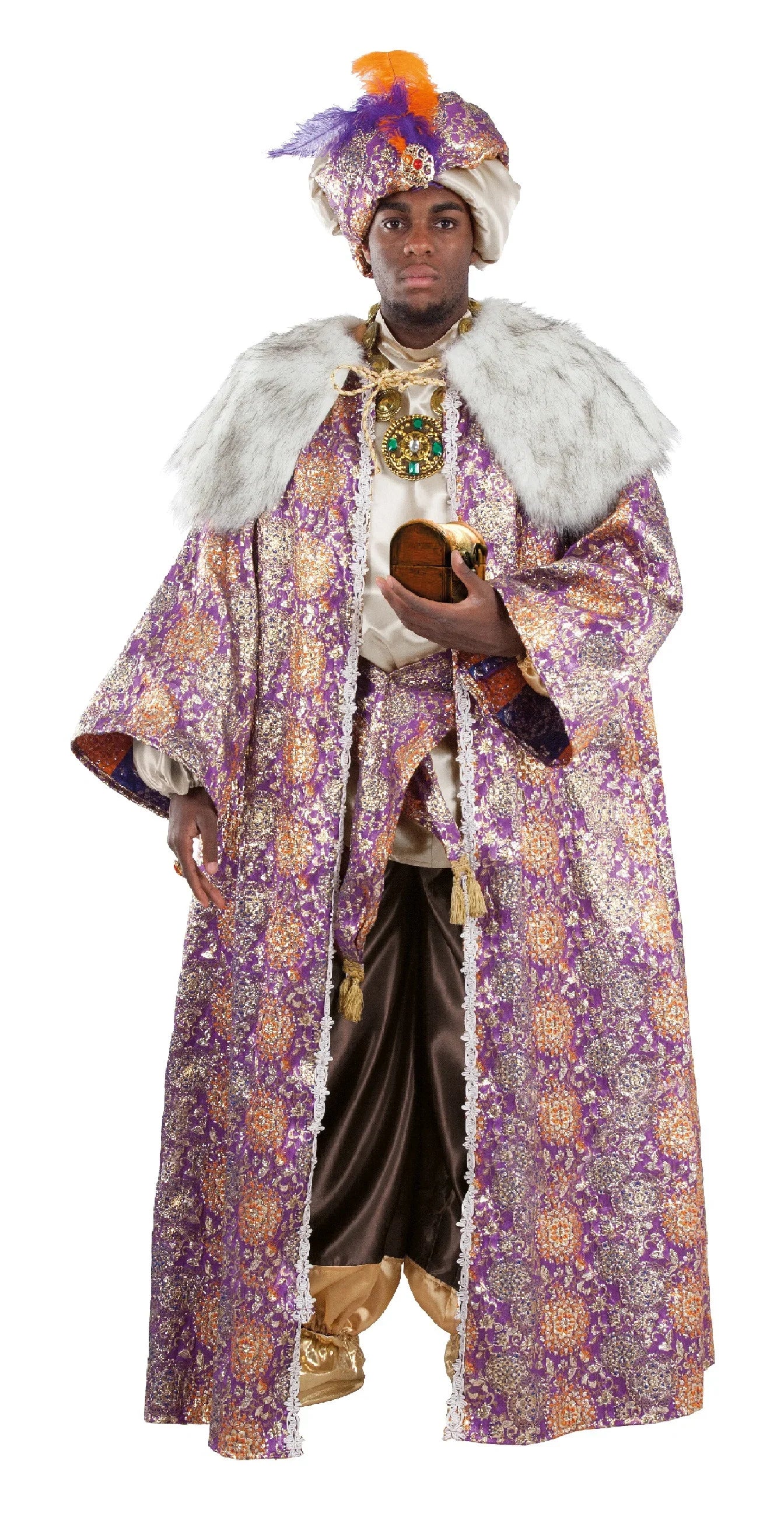 Disfraz de Rey Mago Baltasar Elegante para Adulto Reyes Magos y Pajes Fycar