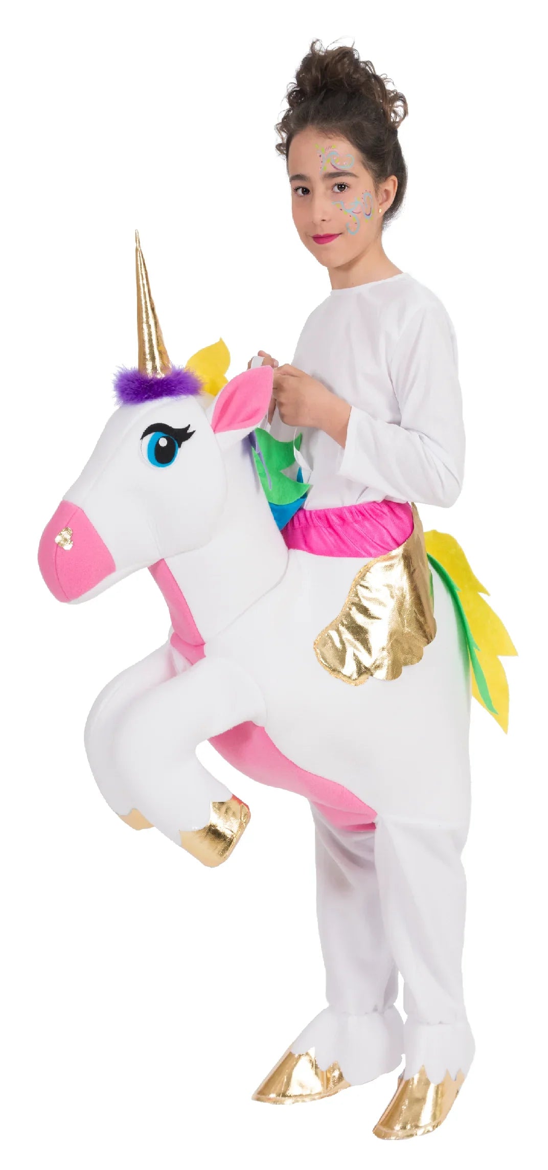 Disfraz a Hombros de Unicornio para Niña Unicornio Nines